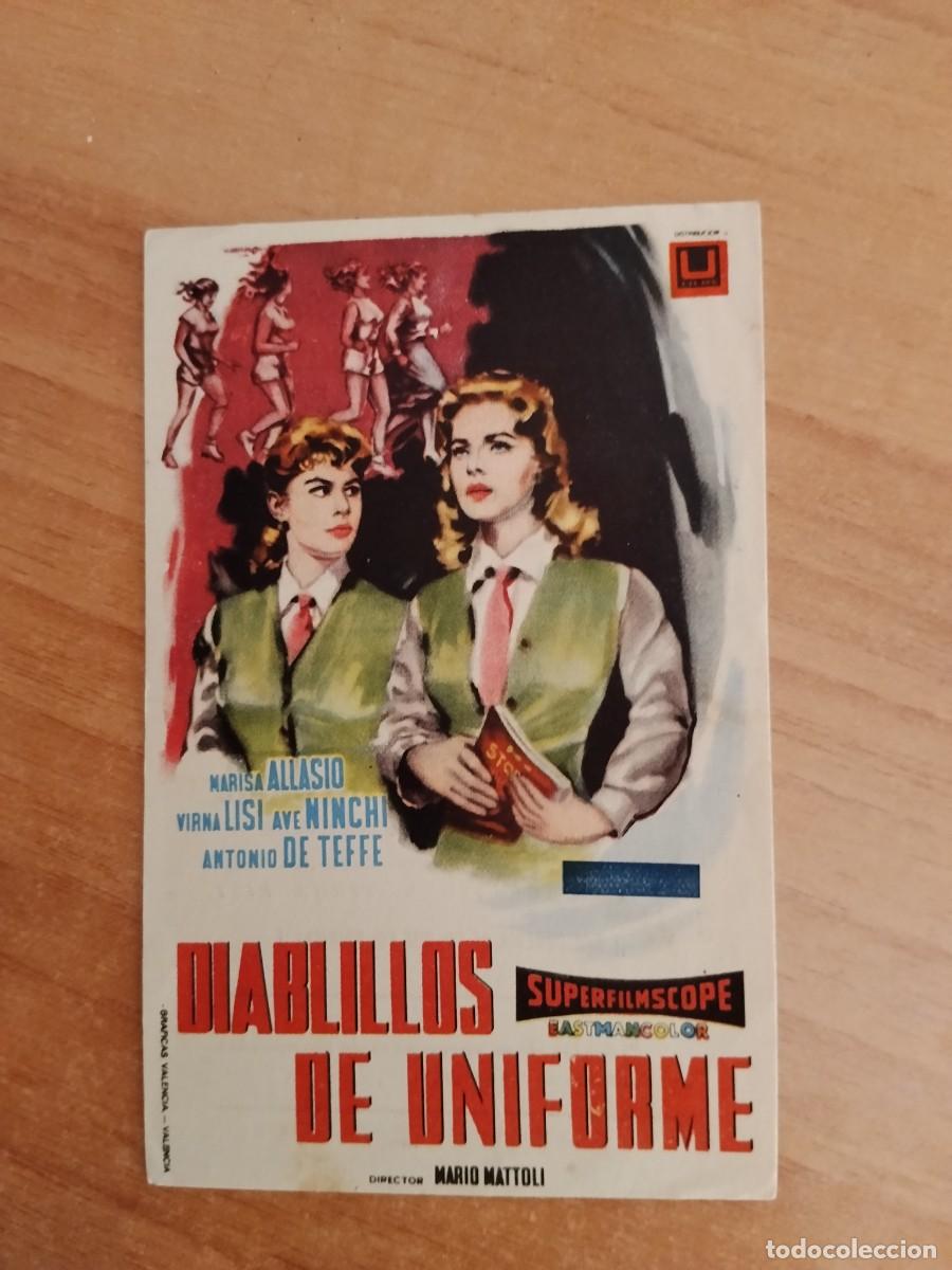 Cine: ROSA-PROGRAMA DE LA PELICULA --DIABLILLOS DE UNIFORME ct - Foto 1