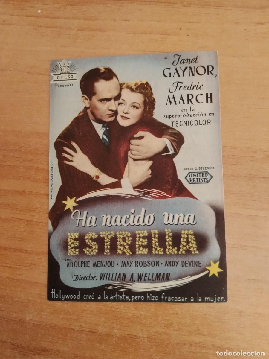 Cine: ROSA-PROGRAMA DE LA PELICULA --HA NACIDO UNA ESTRELLA ct