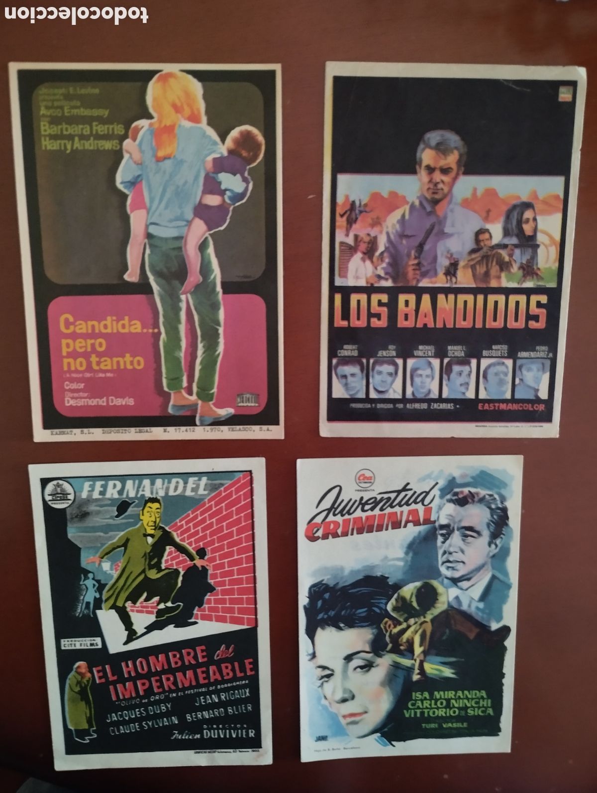 Cine: 4 Folletos Programas de cine