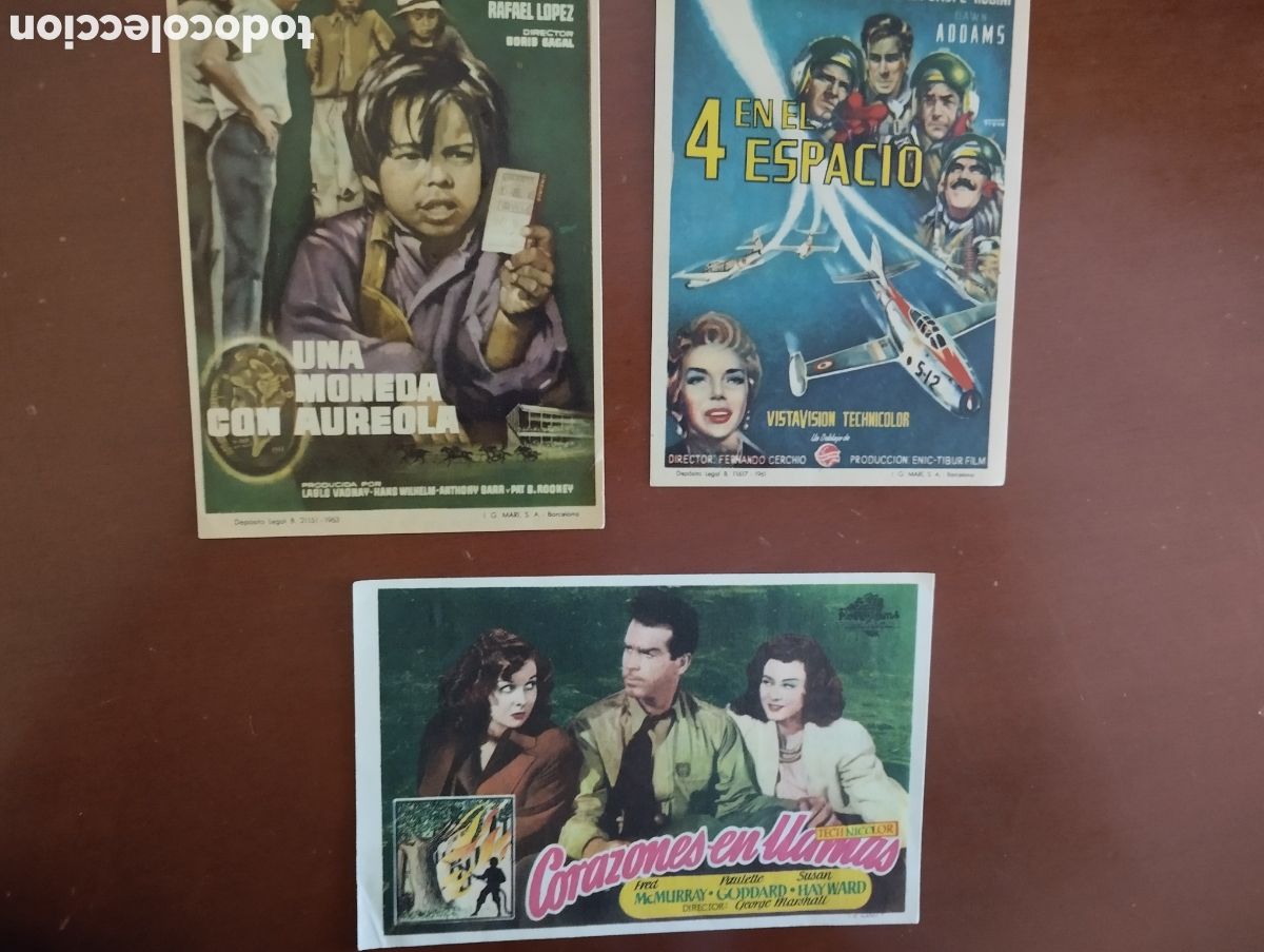 Cine: 3 Folletos Programas de cine