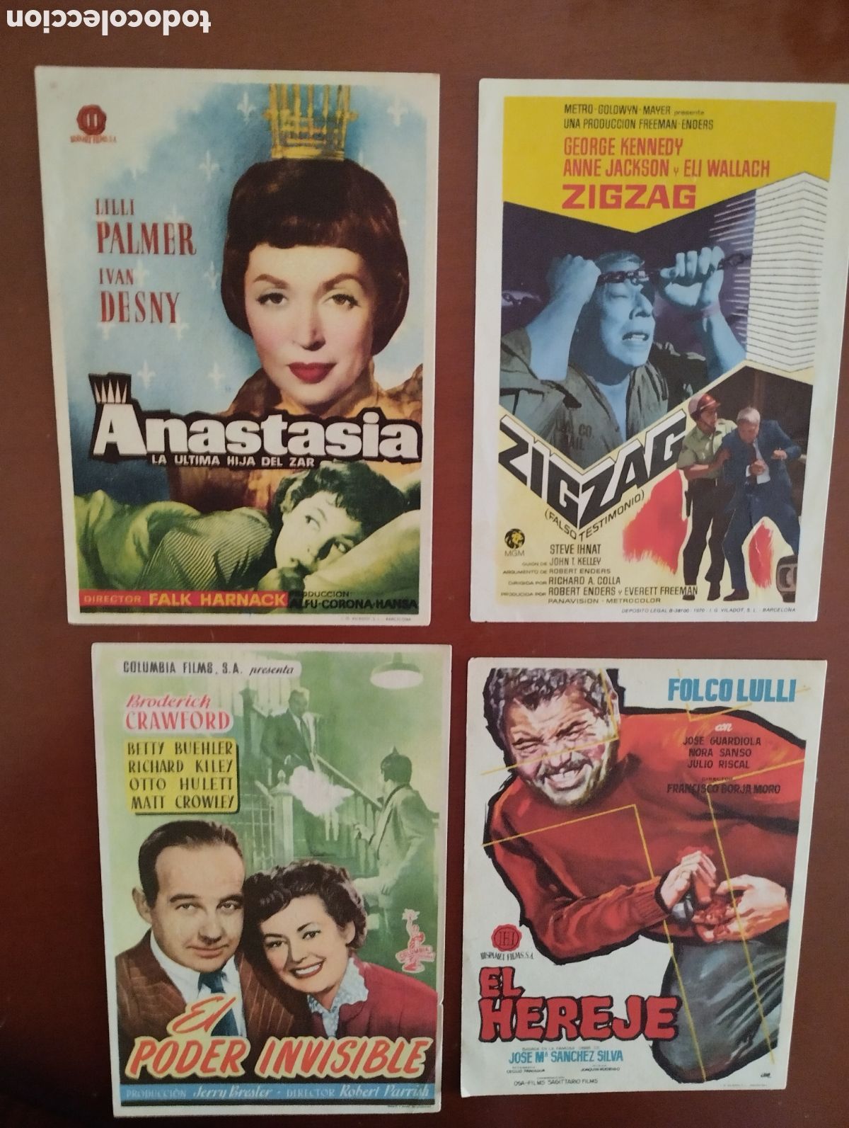Cine: 4 Folletos Programas de cine