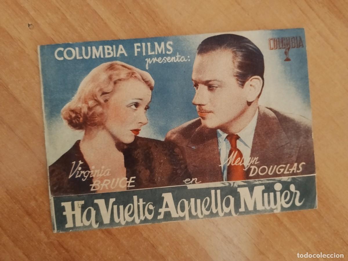 Cine: TURQ-PROGRAMA DE LA PELICULA --HA VUELTO AQUELLA MUJER
