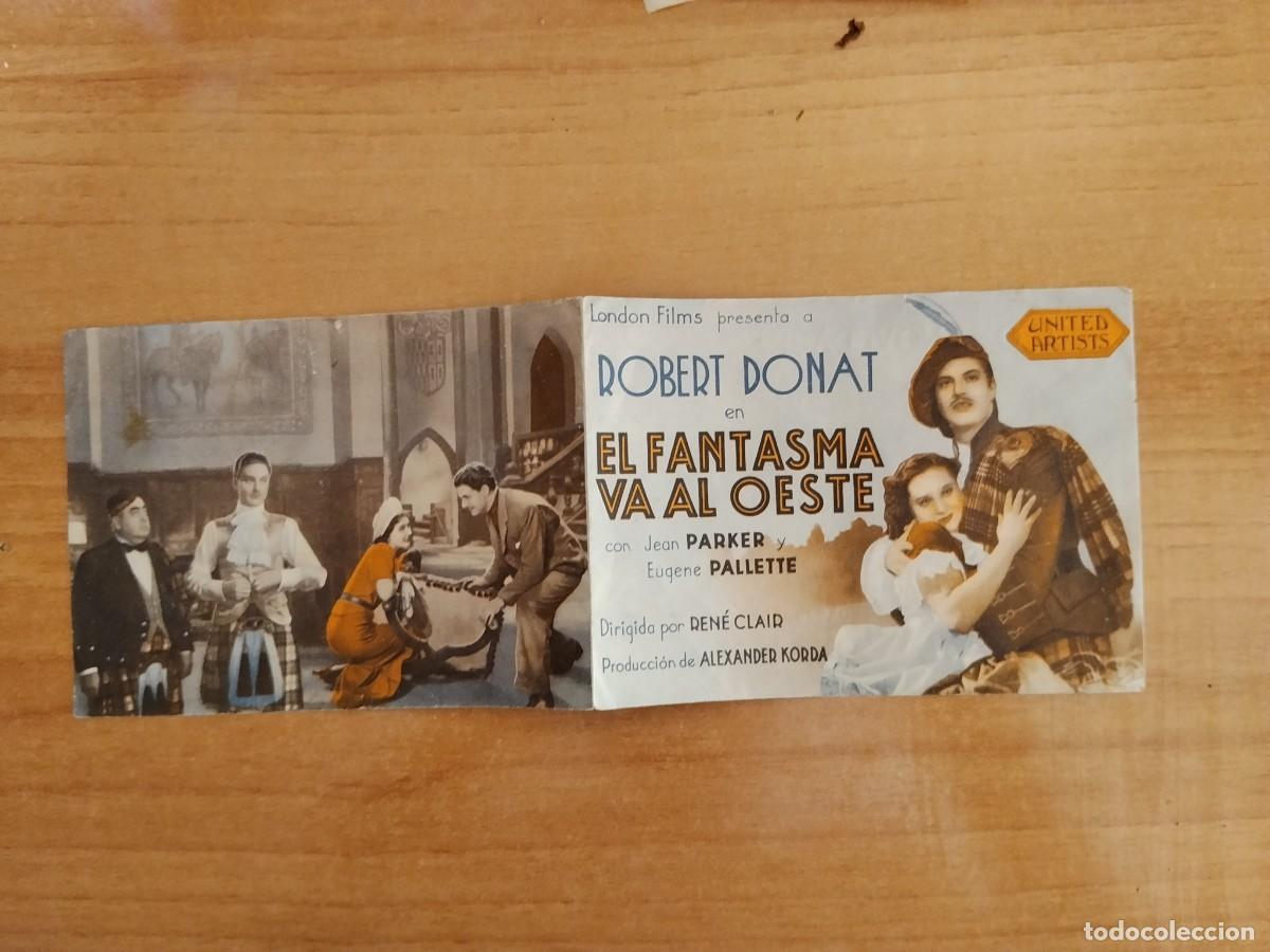 Cine: TURQ-PROGRAMA DE LA PELICULA --EL FANTASMA VA AL OESTE - Foto 1