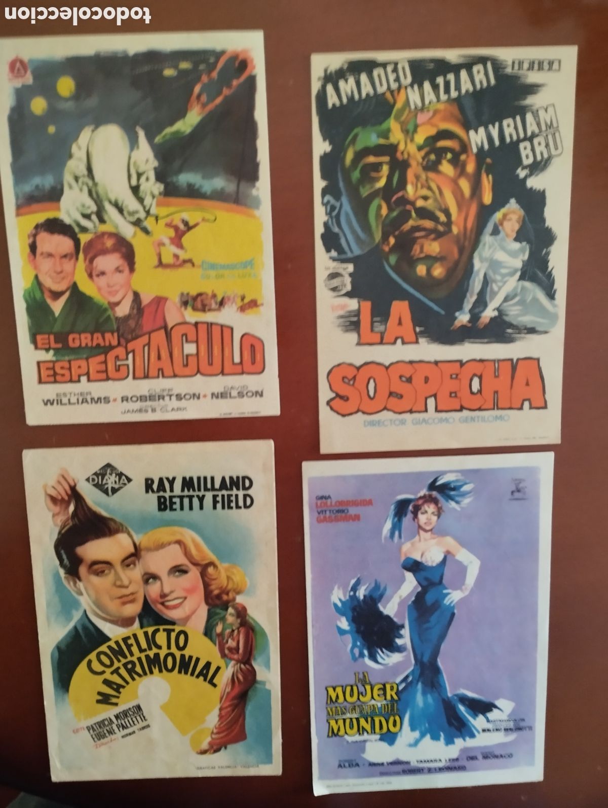 Cine: 4 Folletos Programas de cine