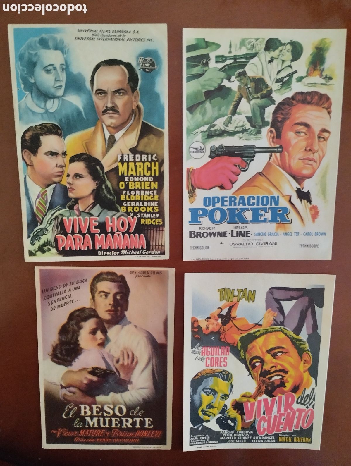 Cine: 4 Folletos Programas de cine