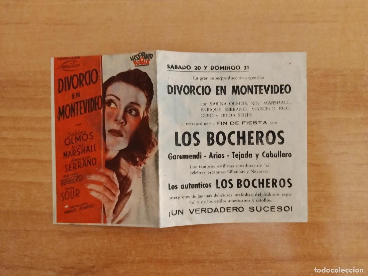 Cine: TURQ-PROGRAMA DE LA PELICULA --DIVORCIO EN MONTEVIDEO