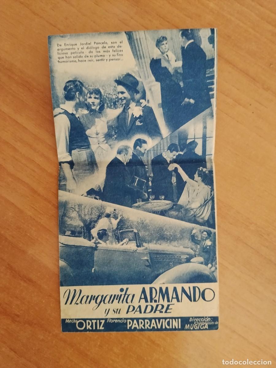 Cine: TURQ-PROGRAMA DE LA PELICULA --MARGARITA ARMANDO Y SU PADRE - Foto 2