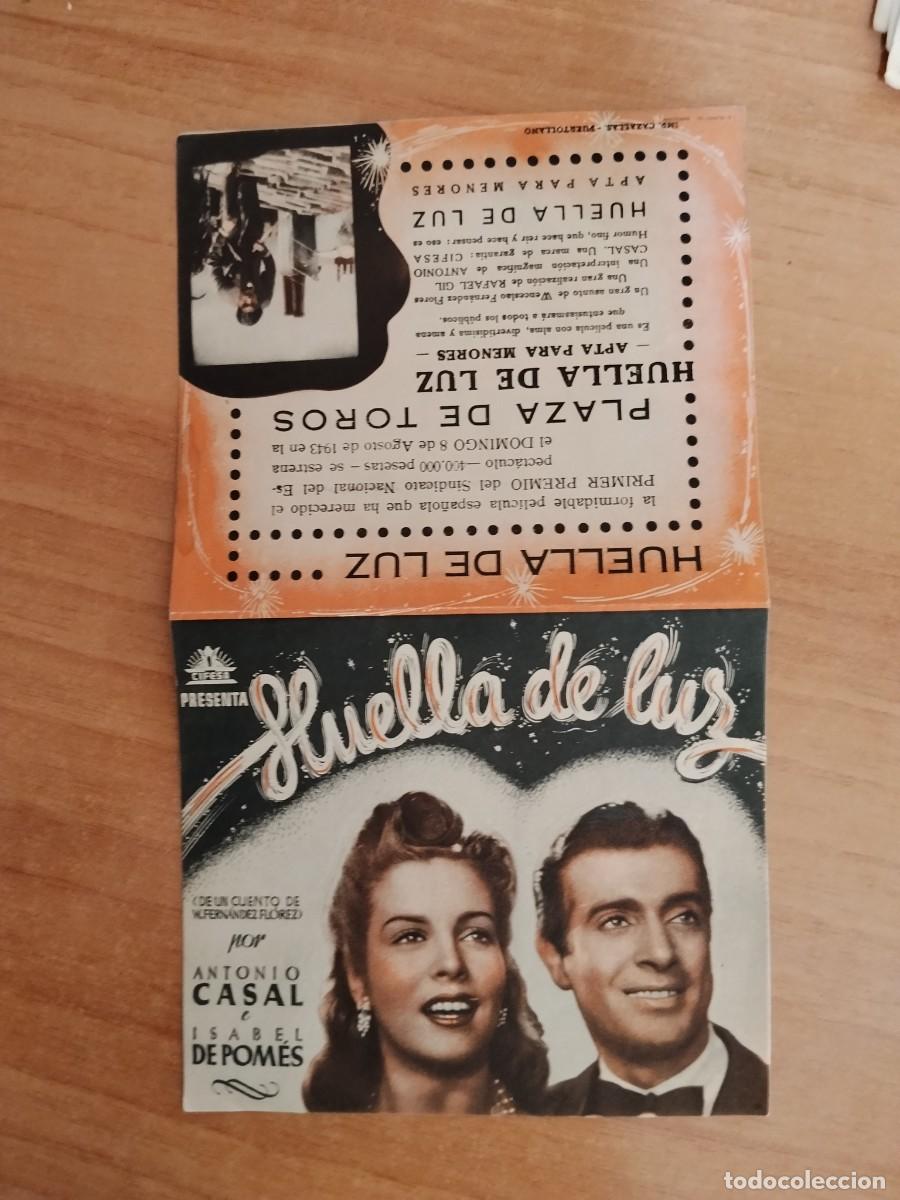 Cine: TURQ-PROGRAMA DE LA PELICULA --HUELLA DE LUZ