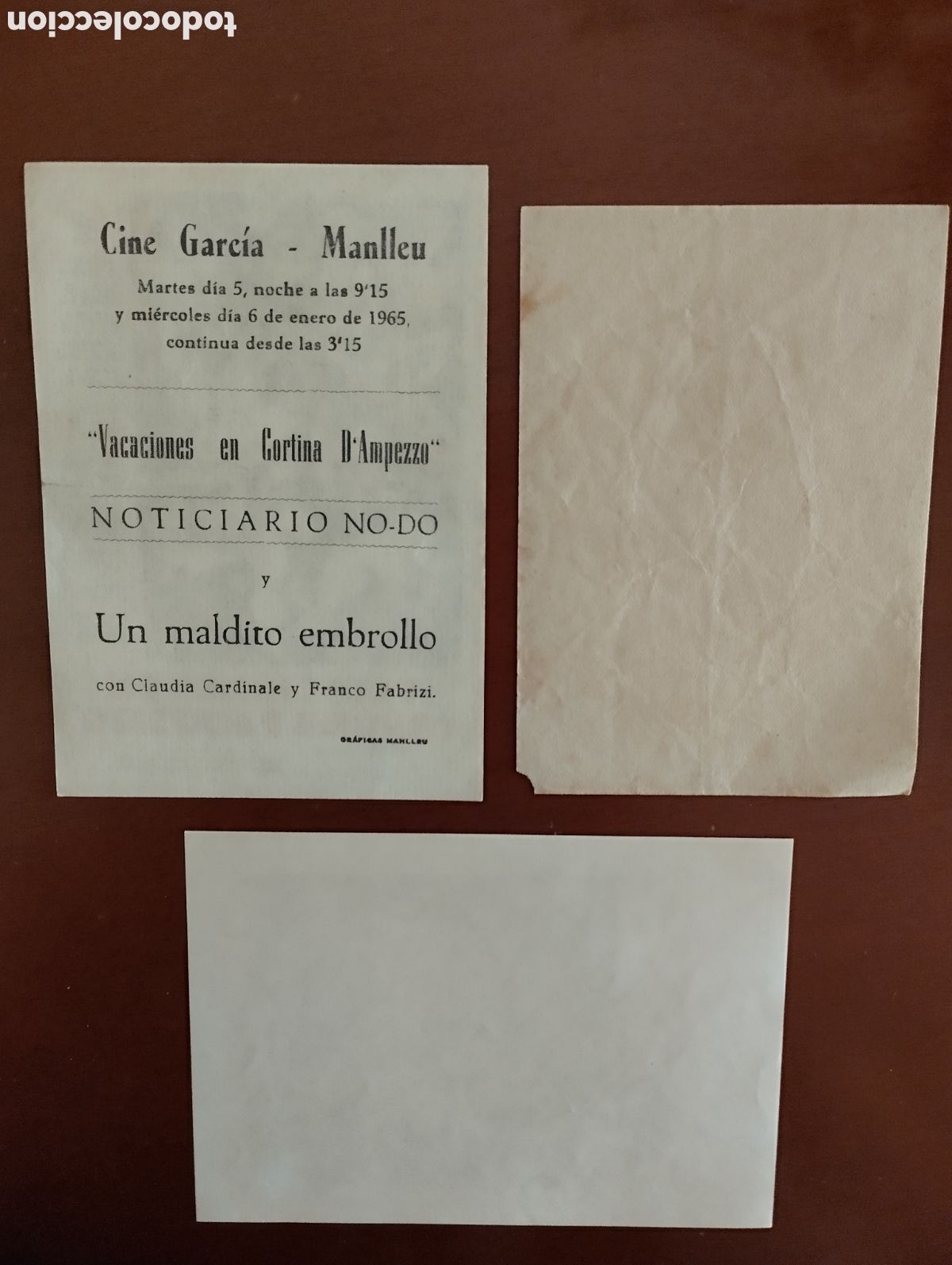 Cine: 3 Folletos Programas de cine - Foto 2