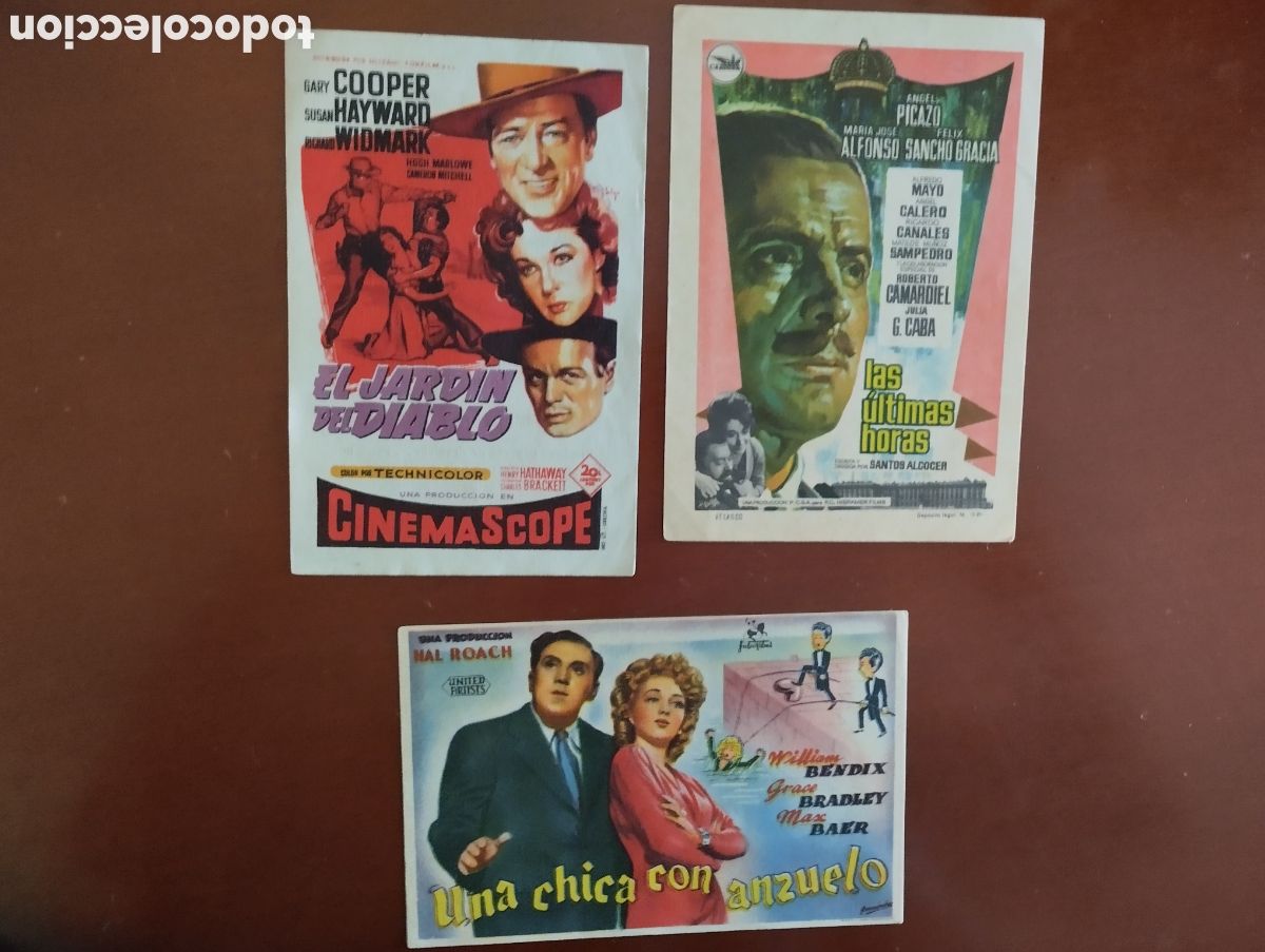 Cine: 3 Folletos Programas de cine