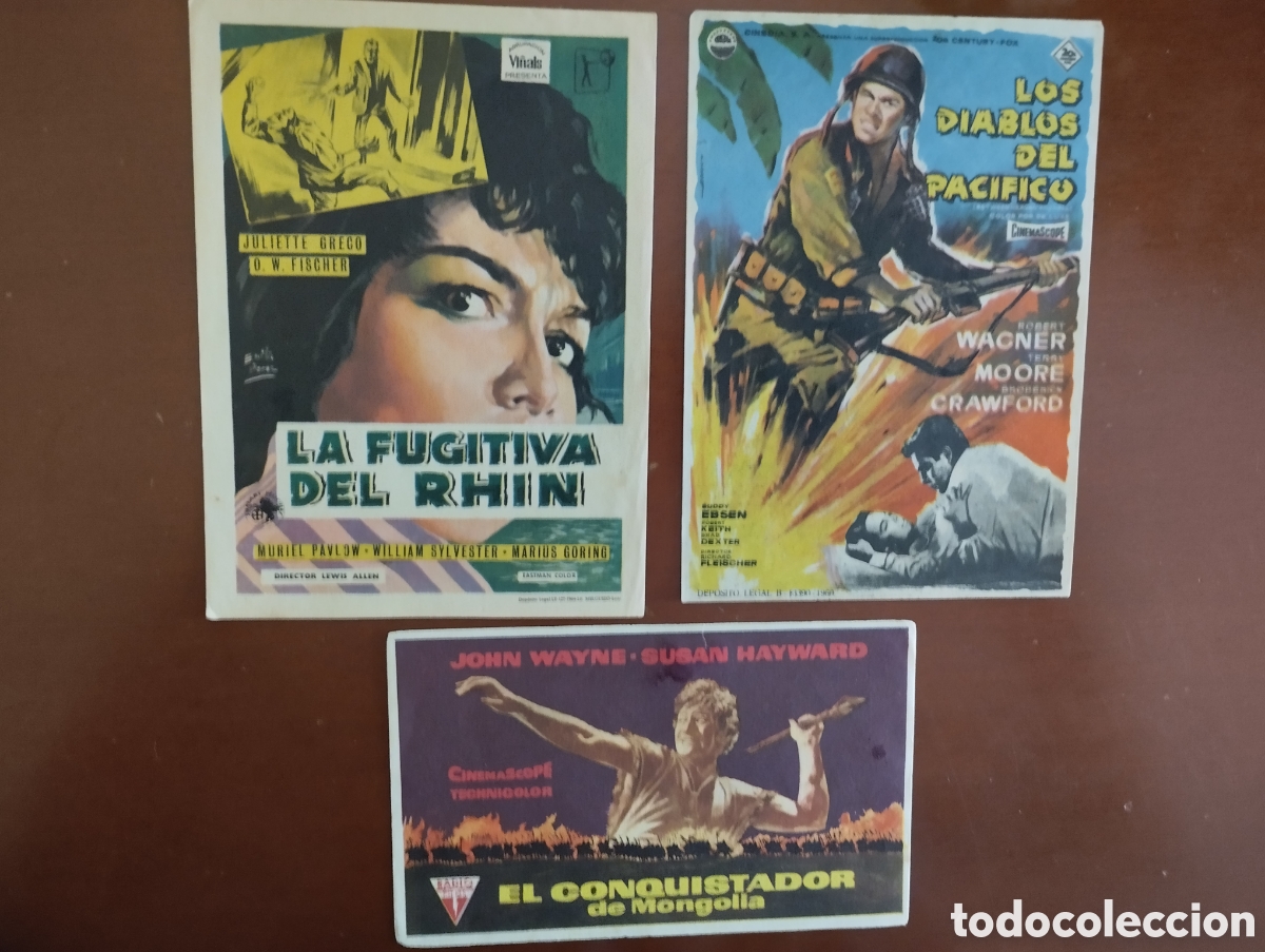 Cine: 3 Folletos Programas de cine