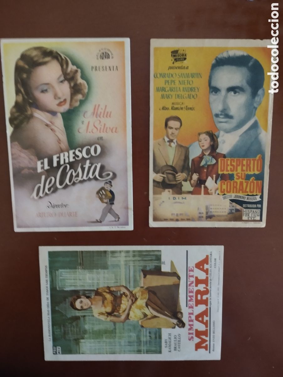 Cine: 3 Folletos Programas de cine
