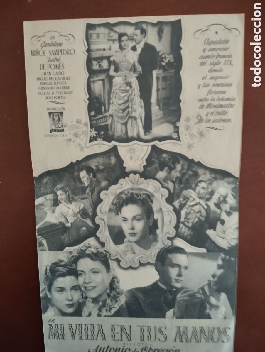 Cine: Folleto Programa de cine DOBLE - LA VIDA EN TUS MANOS - Foto 2