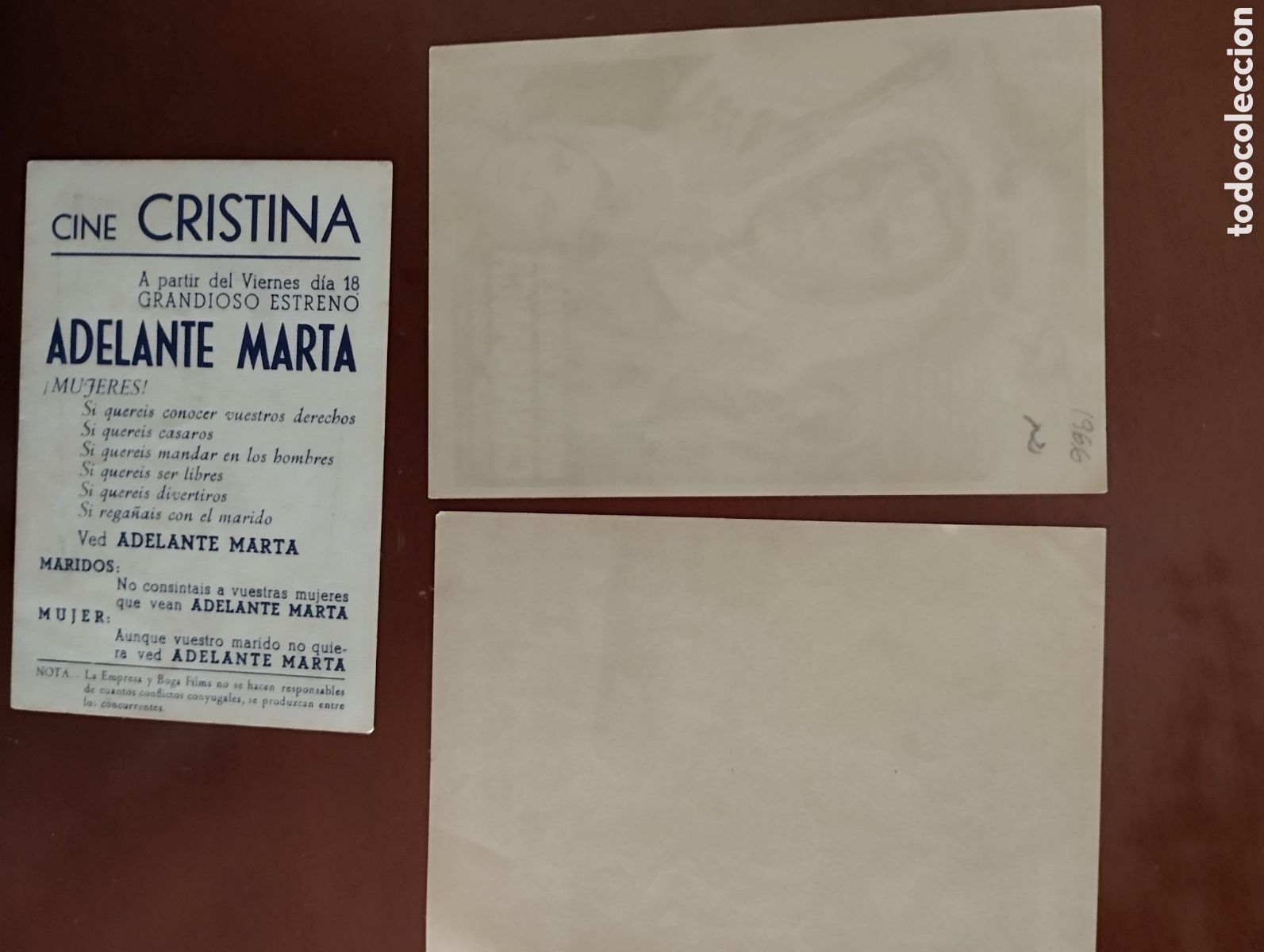 Cine: 3 Folletos Programas de cine - Foto 2