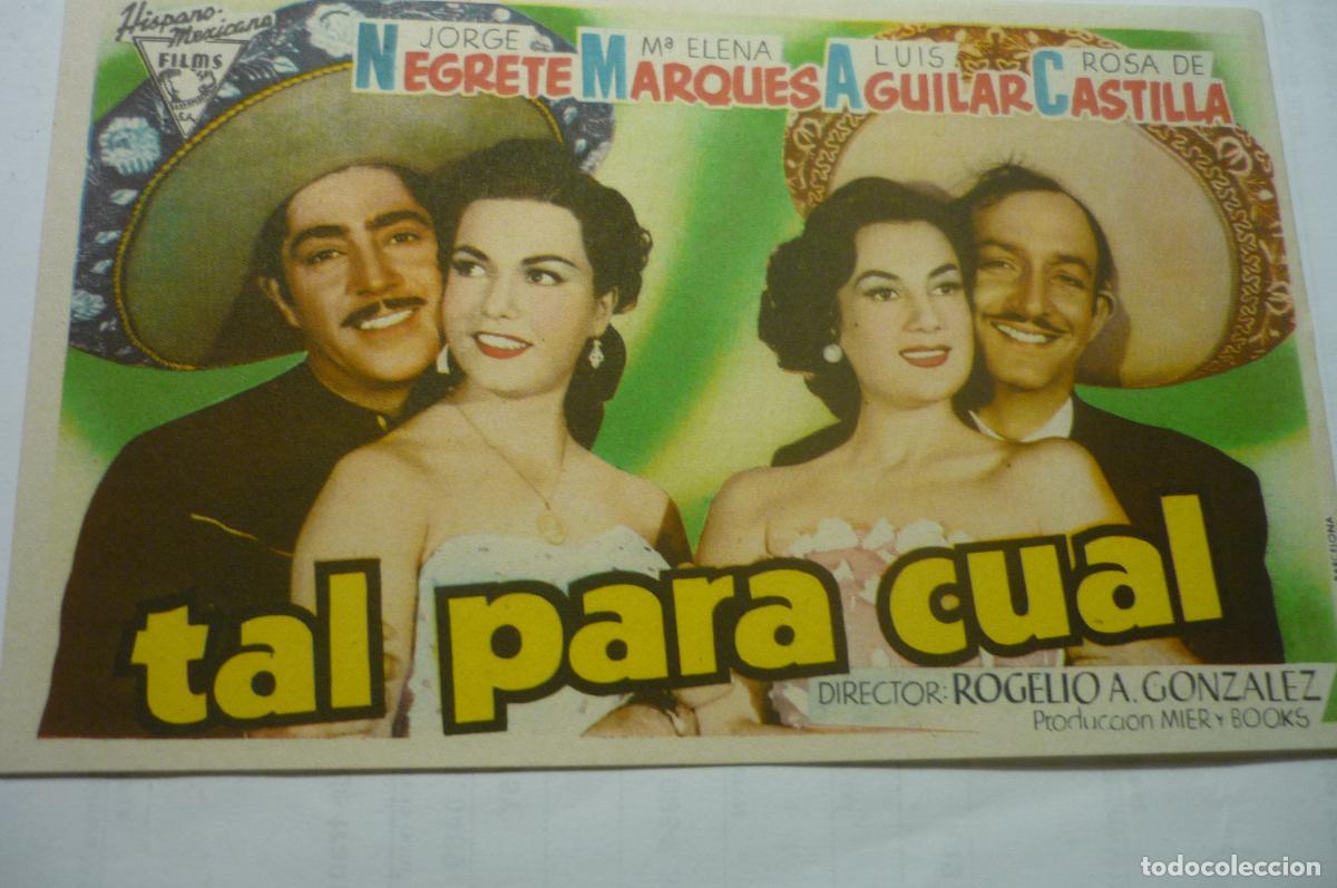Cine: programa tal para cual.-jorge negrete