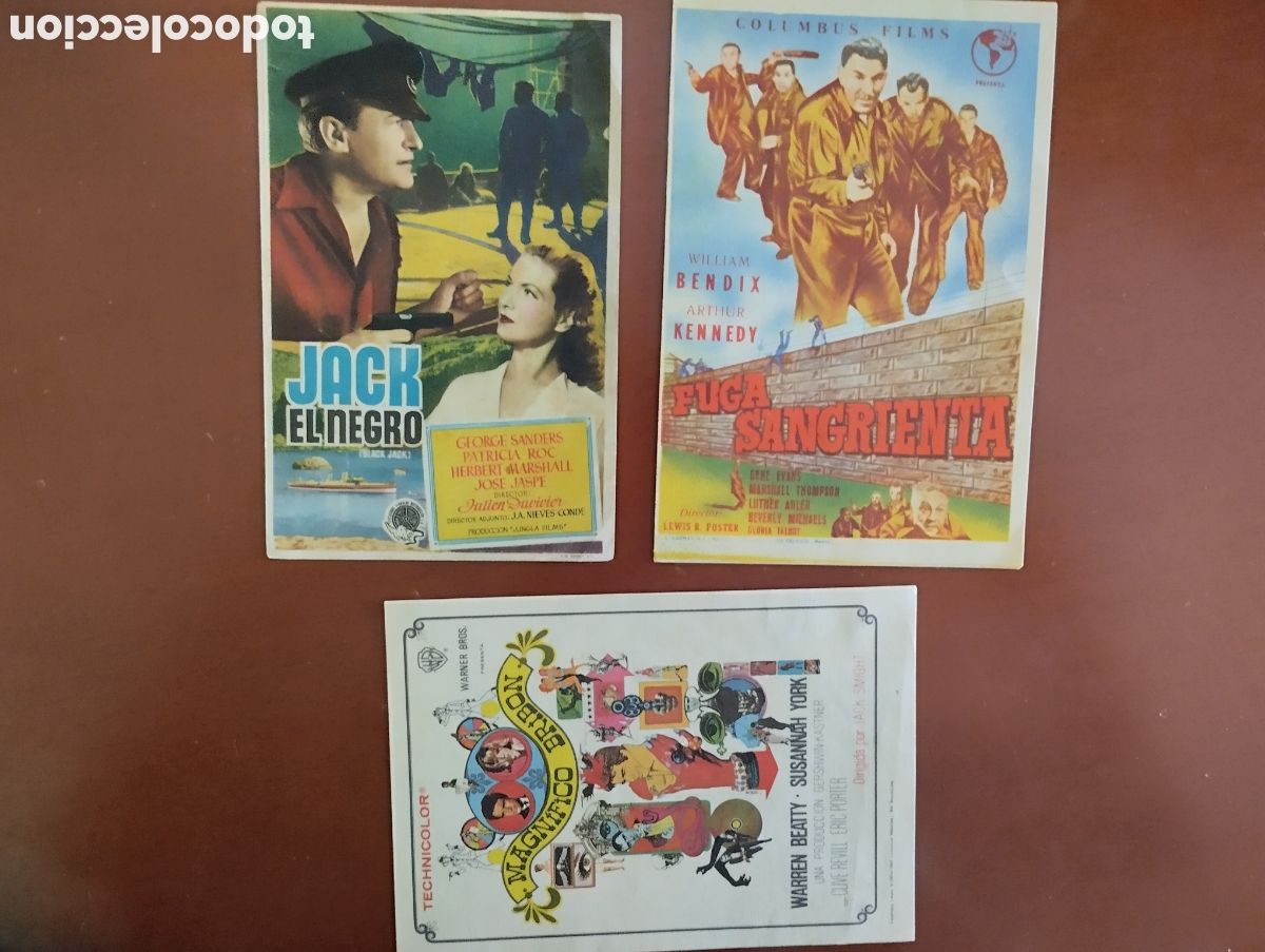 Cine: 3 Folletos Programas de cine