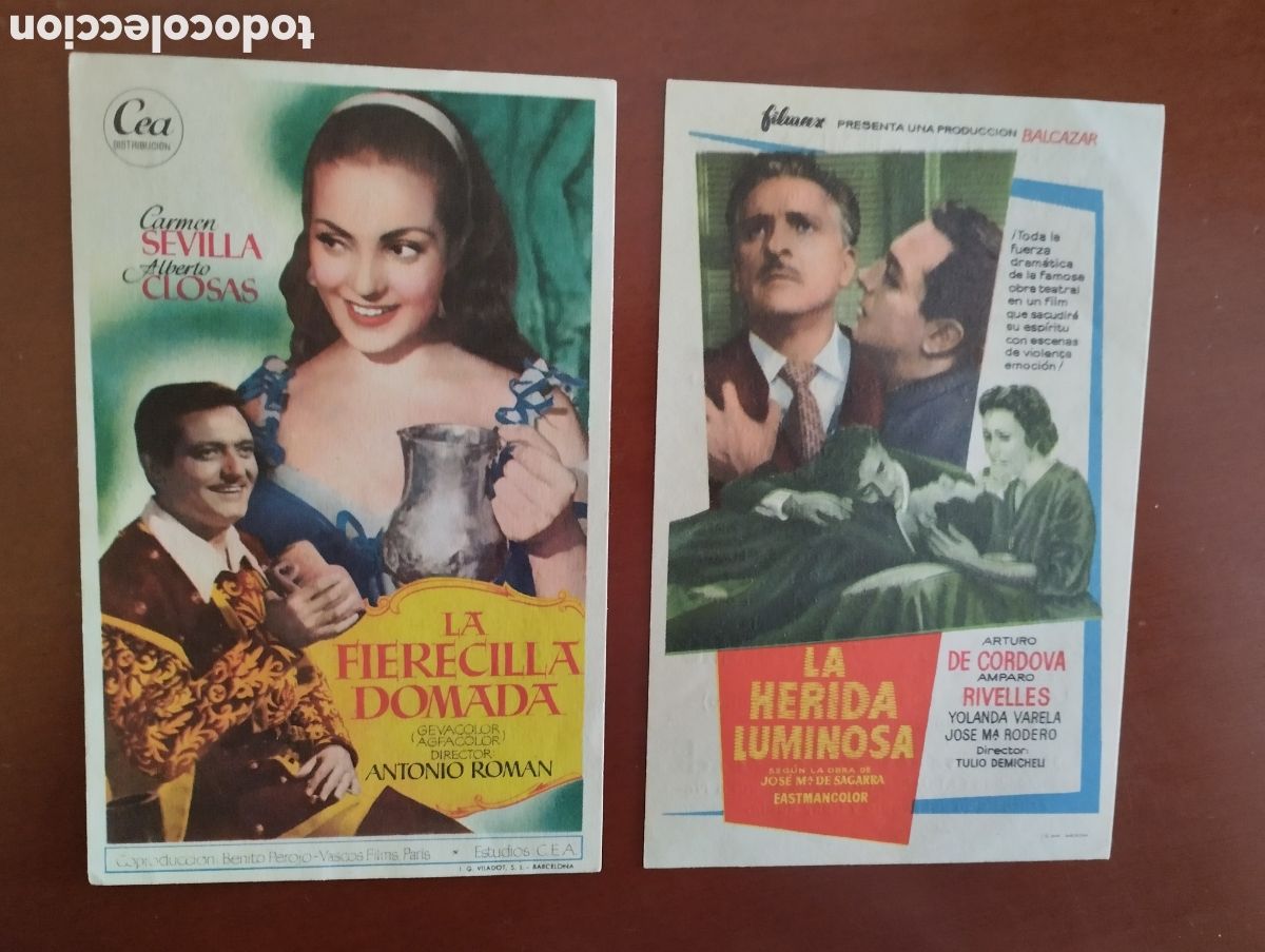 Cine: 2 Folletos Programas de cine