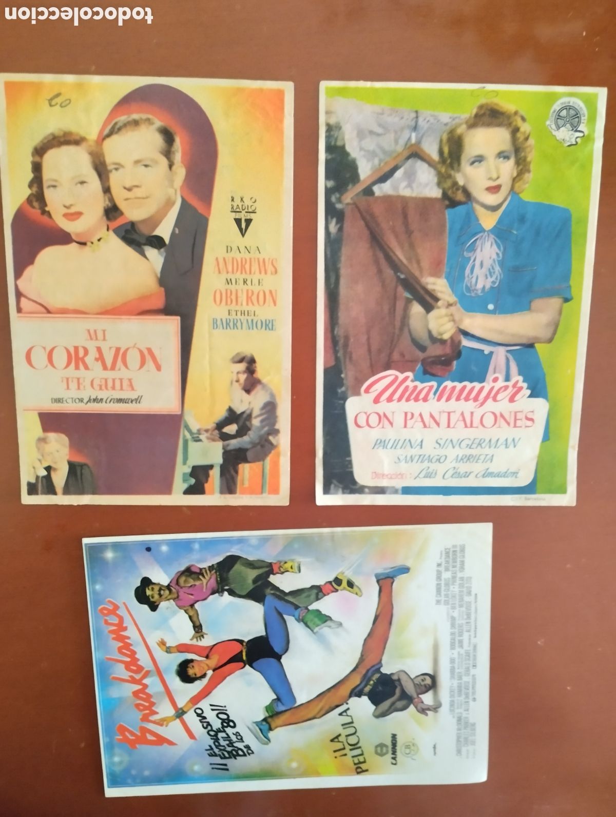 Cine: 3 Folletos Programas de cine