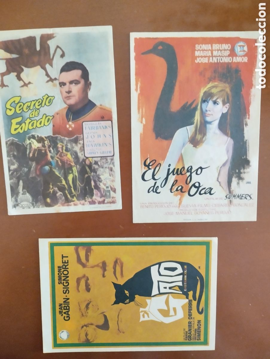 Cine: 3 Folletos Programas de cine