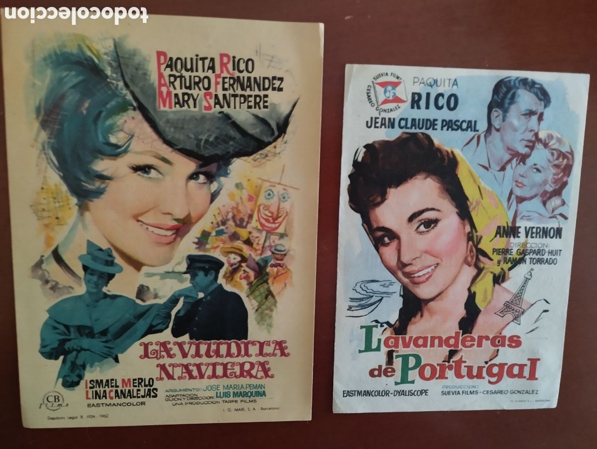 Cine: 2 Folletos Programas de cine - Foto 1