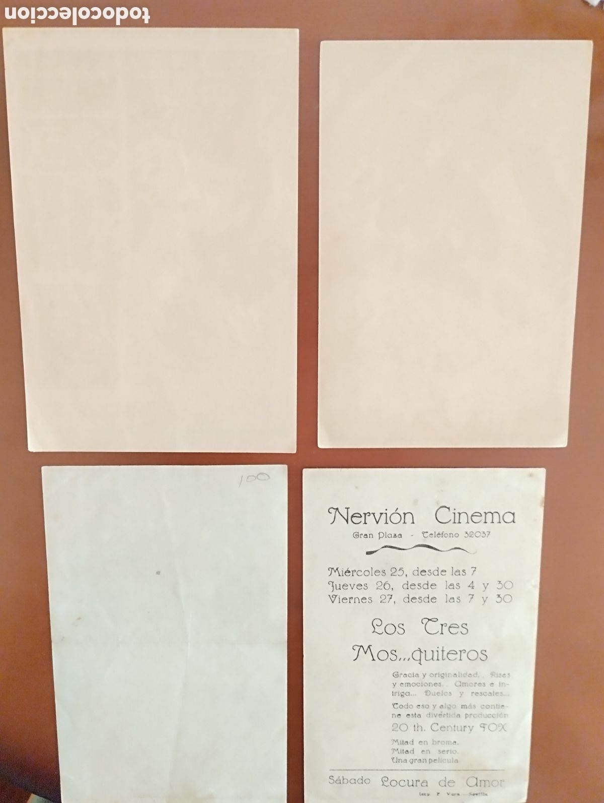 Cine: 4 Folletos Programas de cine - Foto 2
