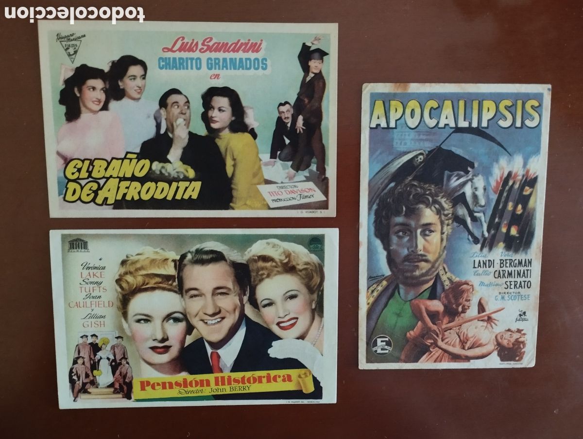Cine: 3 Folletos Programas de cine