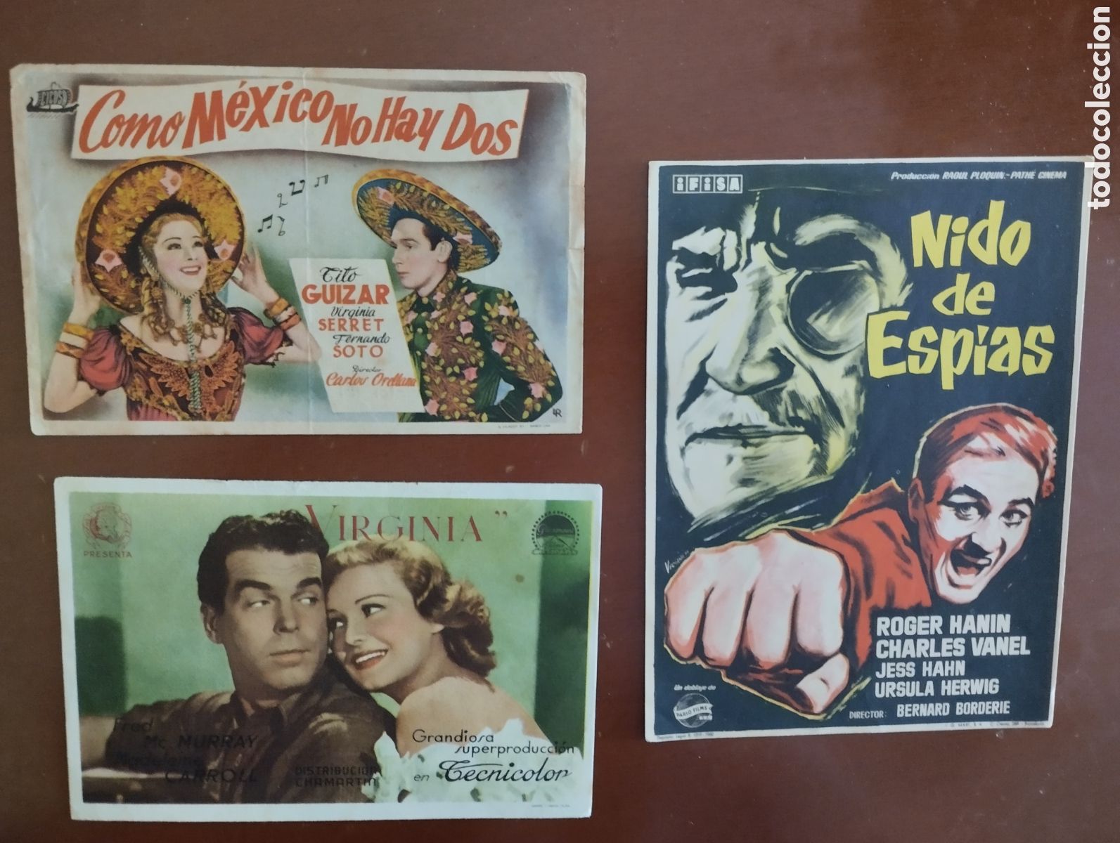 Cine: 3 Folletos Programas de cine - Foto 1