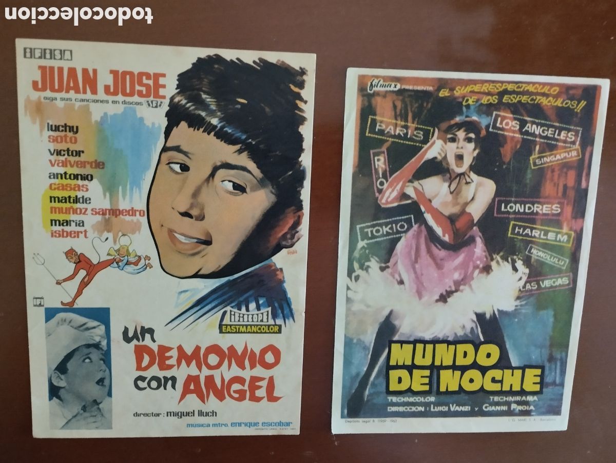 Cine: 2 Folletos Programas de cine