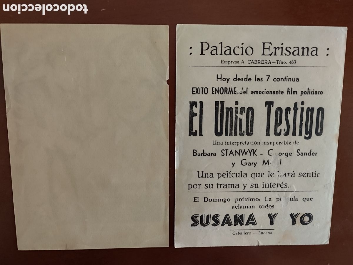 Cine: 2 Folletos Programas de cine - Foto 2