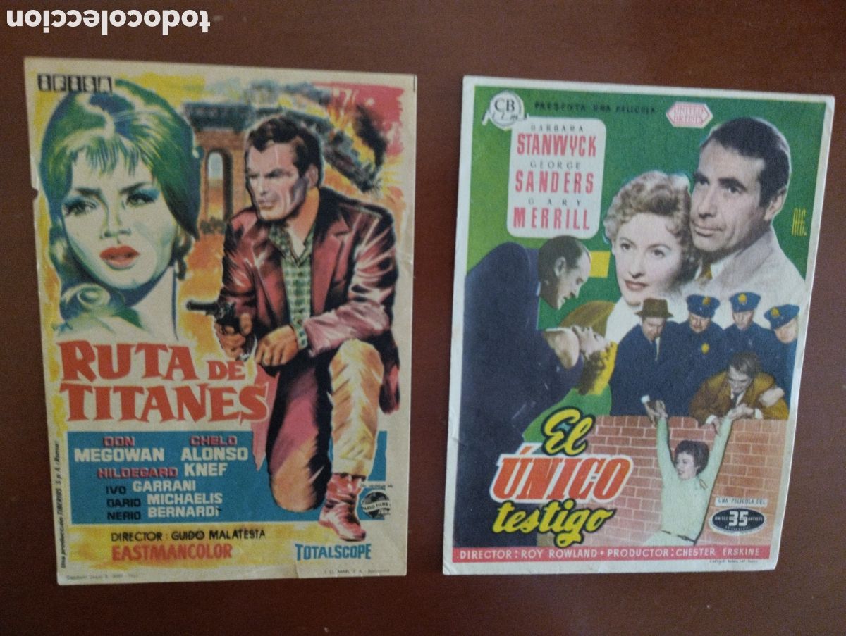 Cine: 2 Folletos Programas de cine
