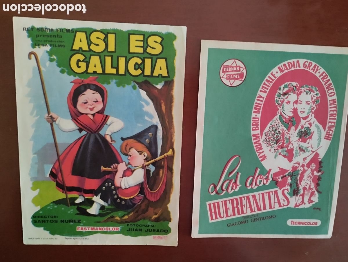 Cine: 2 Folletos Programas de cine - Foto 1