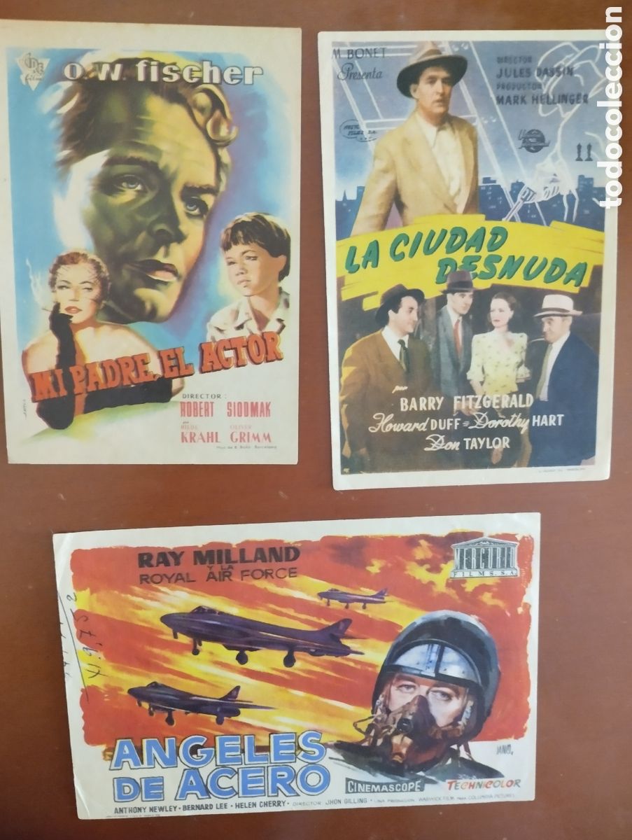 Cine: 3 Folletos Programas de cine