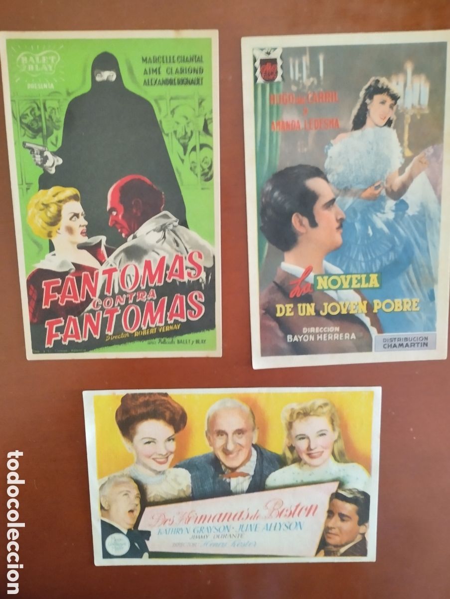 Cine: 3 Folletos Programas de cine
