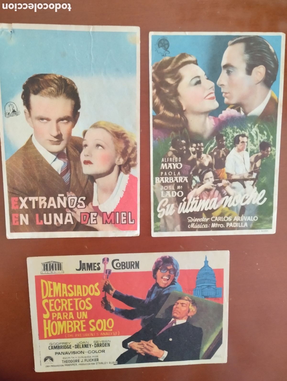 Cine: 3 Folletos Programas de cine - Foto 1