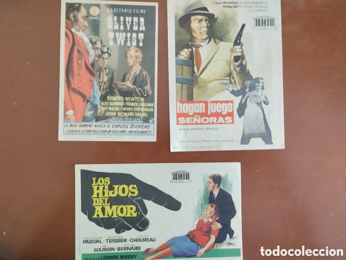 Cine: 3 Folletos Programas de cine