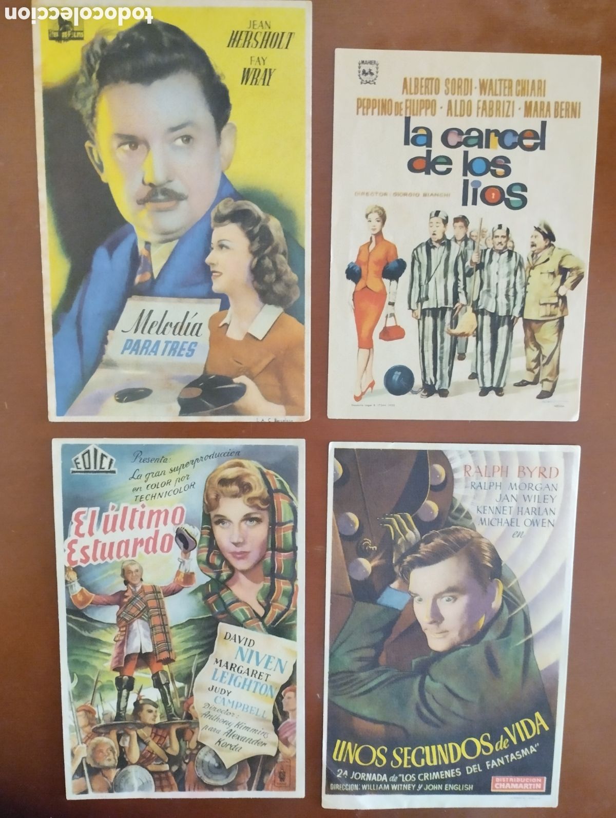 Cine: 4 Folletos Programas de cine