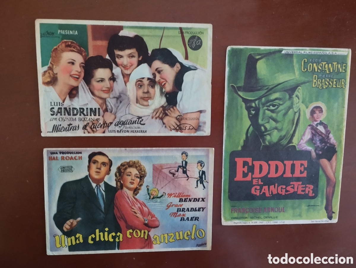 Cine: 3 Folletos Programas de cine - Foto 1