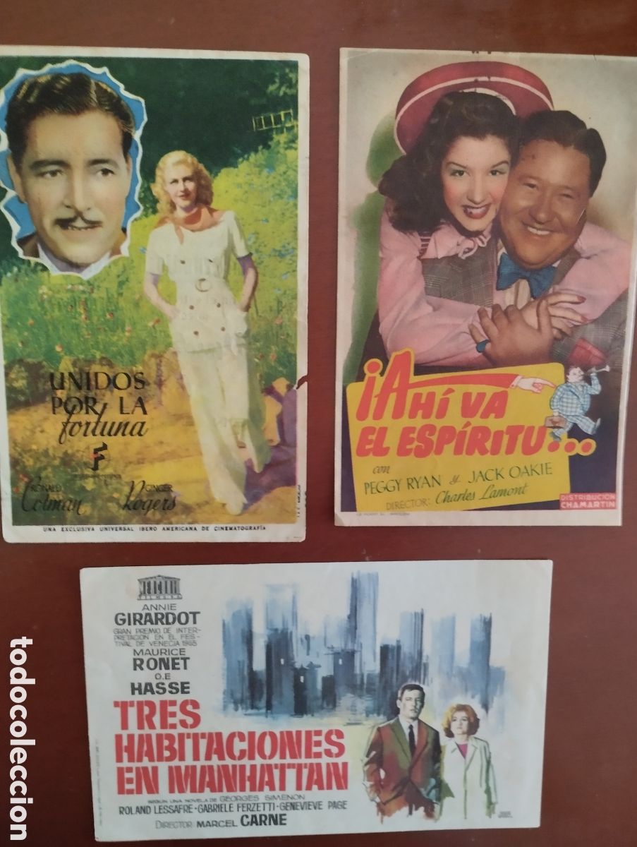 Cine: 3 Folletos Programas de cine