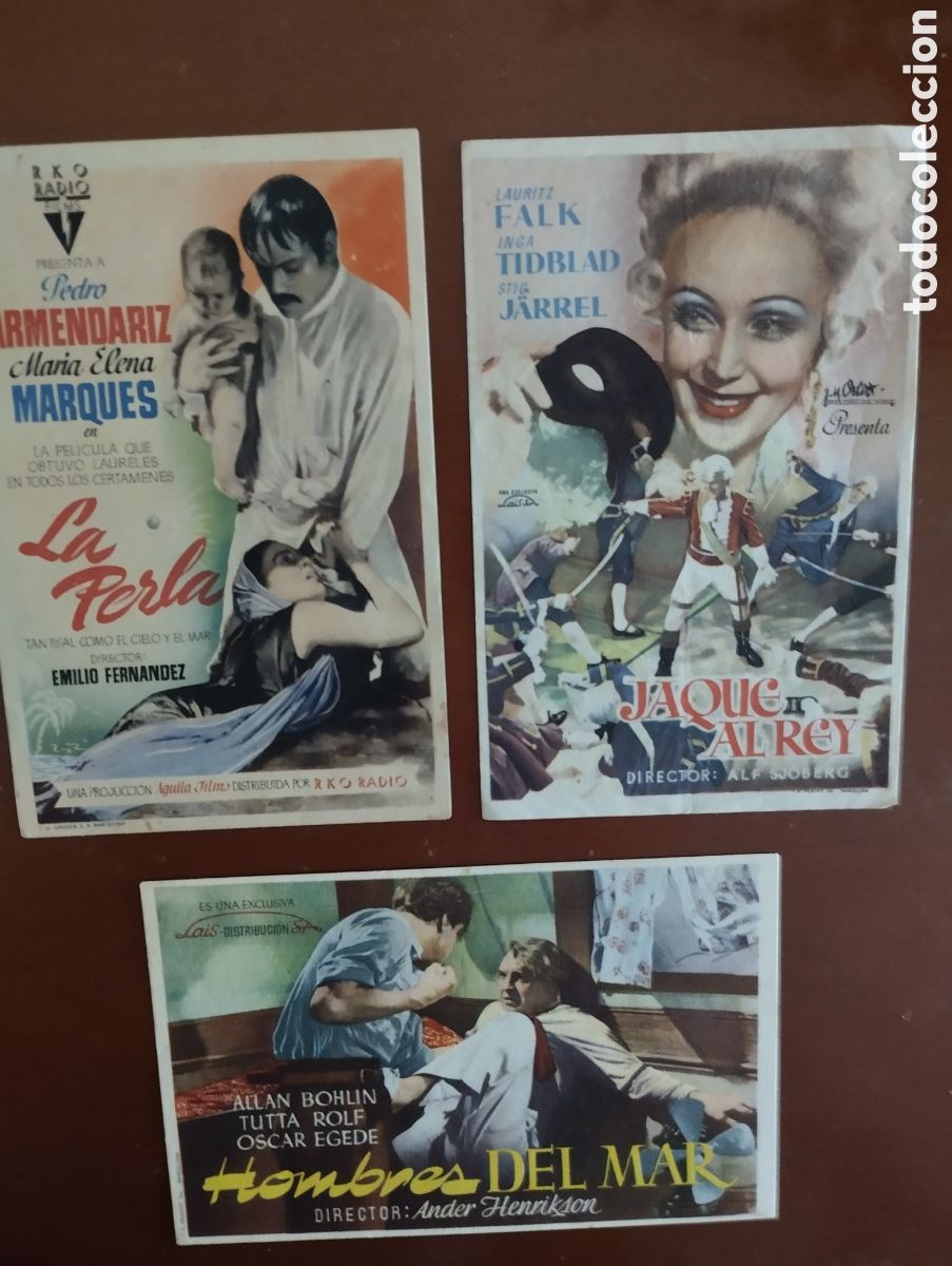 Cine: 3 Folletos Programas de cine