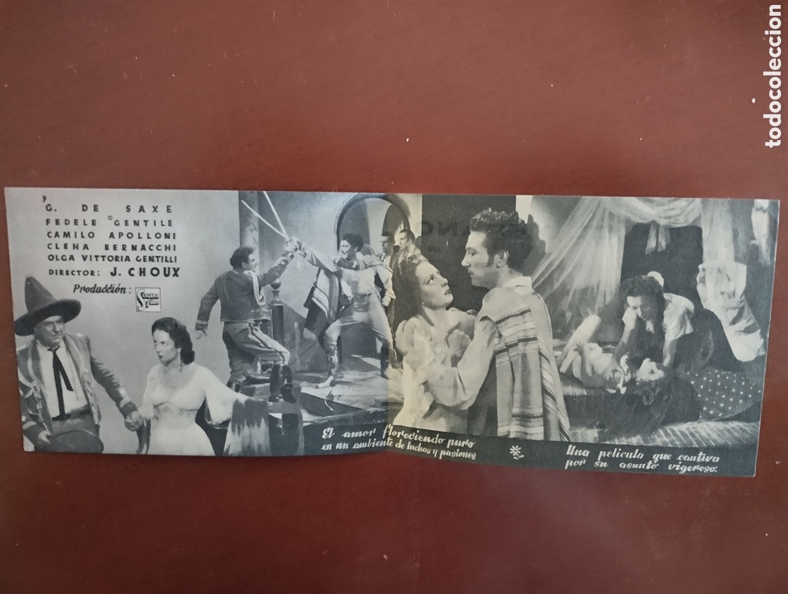 Cine: Folleto Programa de cine DOBLE - ROSA DE SANGRE - Foto 2