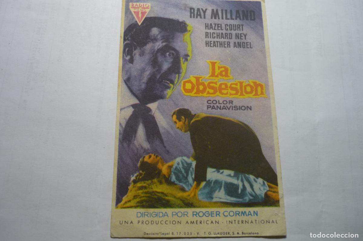 Cine: programa la obsesion ray milland