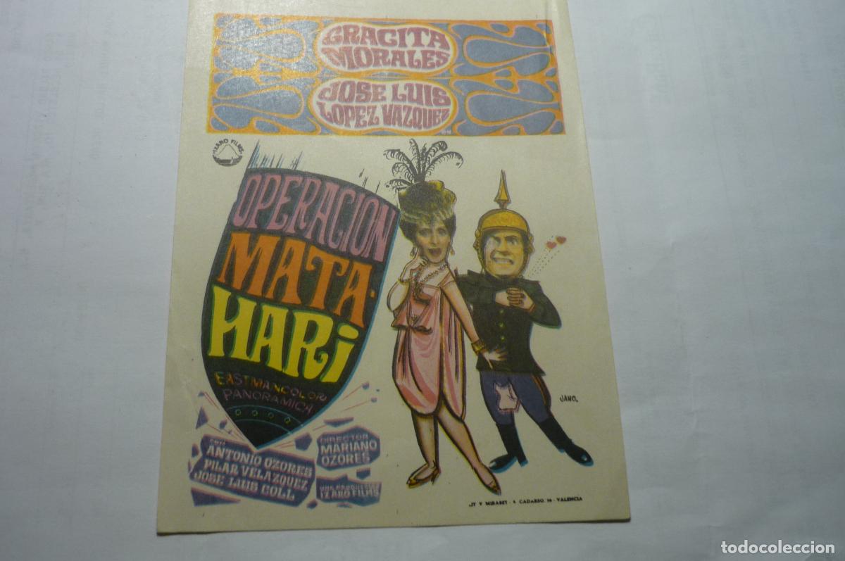 Cine: programa operacion mata hari,.gracita morales - Foto 1