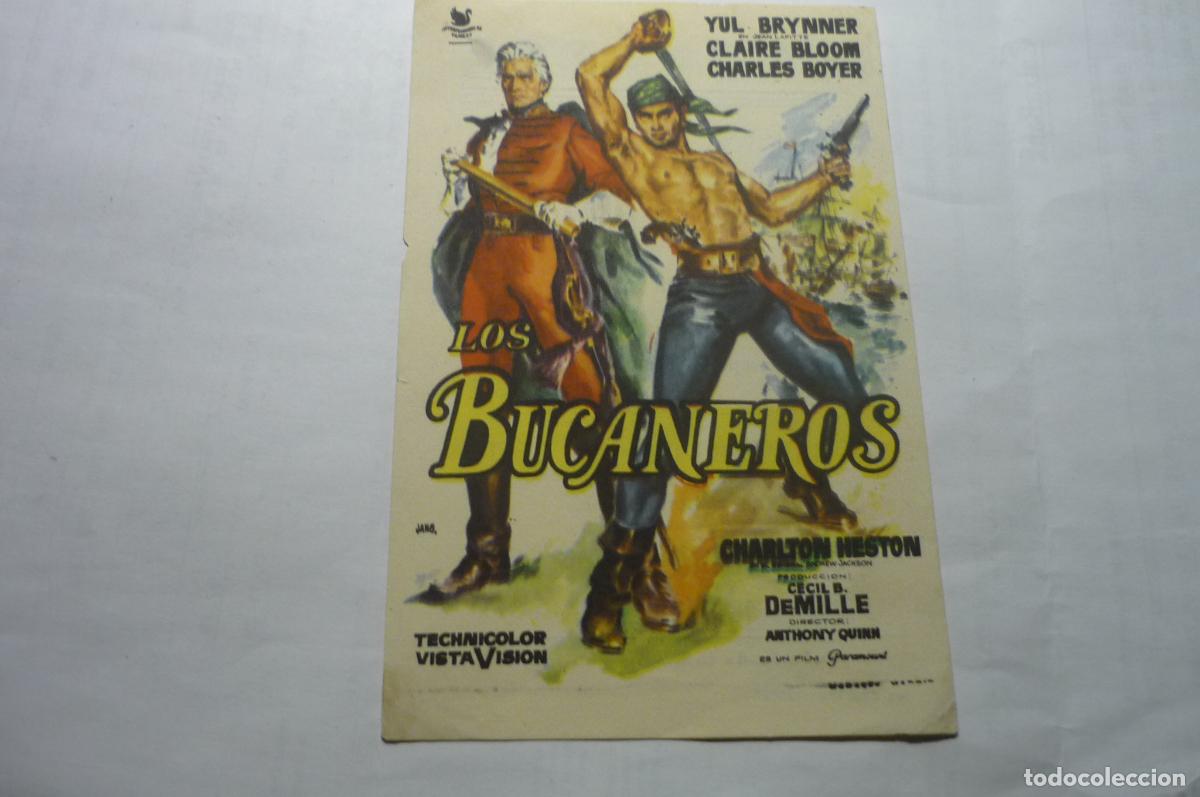 Cine: programa los bucaneros yul brynner publicidad