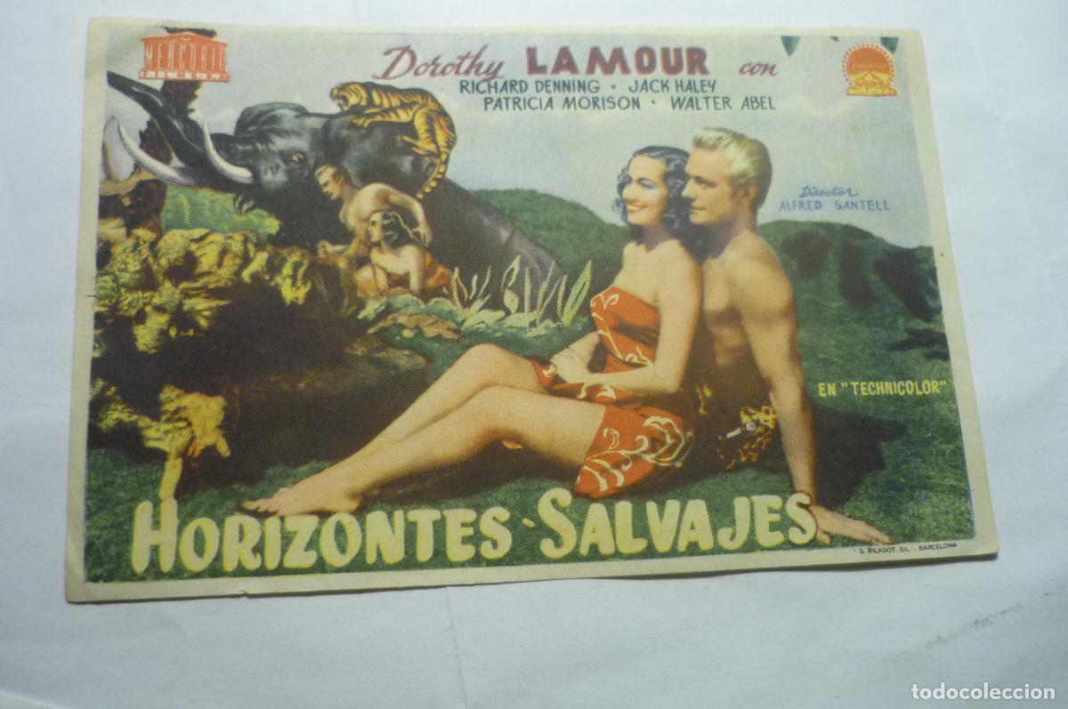 Cine: programa horizontes salvajes -dorothy lamour - Foto 1