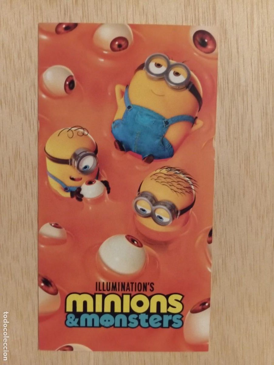 Cine: 1 STAR TICKET DE ** **MINIONS:& MONSTERS ** N. 62 15 x 8 CMS...A&Ntilde;O 2026