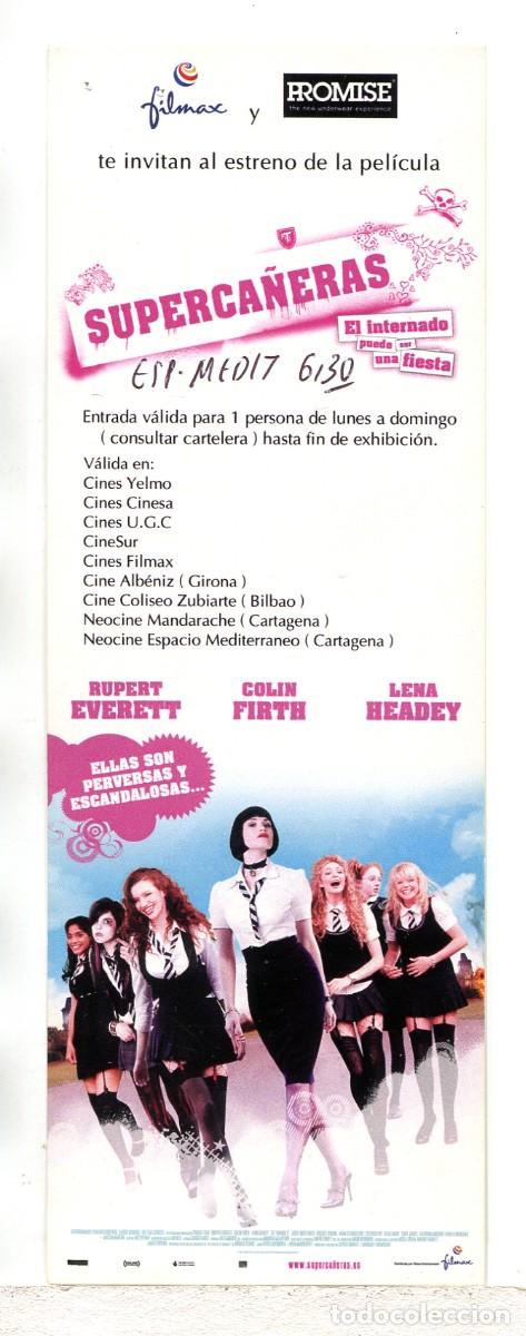 Cine: SUPERCA&Ntilde;ERAS. INVITACI&Oacute;N DE PREESTRENO. MARCAP&Aacute;GINAS.