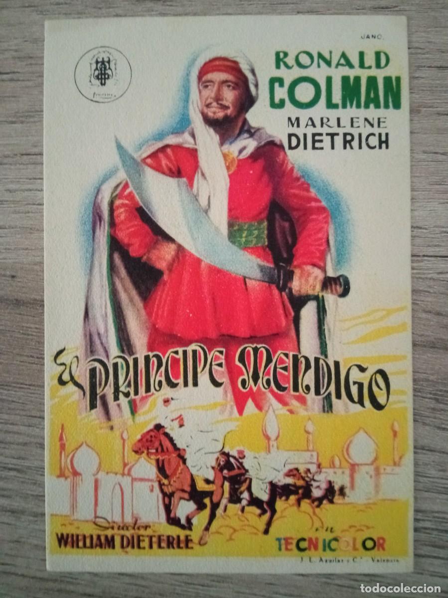 Cine: EL PRINCIPE MENDIGO, RONALD COLMAN, CINES NACIONAL Y MUNDIAL