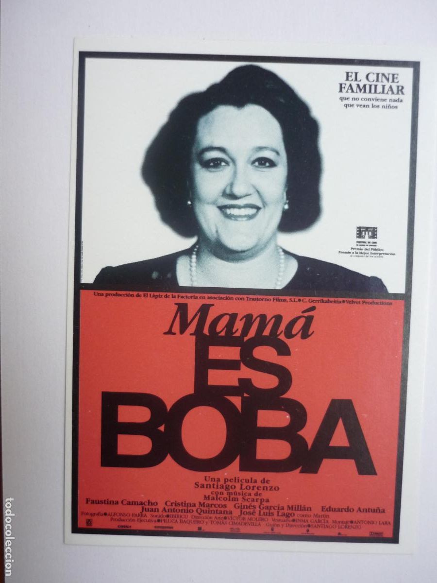Cine: mama es boba - folleto mano adhesivo original - cristina marcos faustina camacho cine espa&ntilde;ol