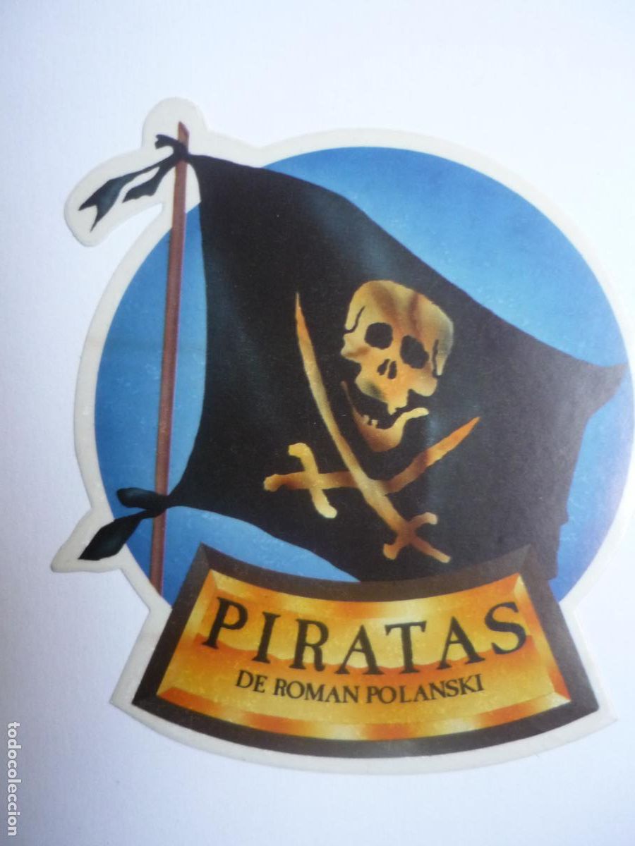 Cine: piratas - folleto mano adhesivo troquelado original - roman polanski Walter Matthau Charlotte Lewis