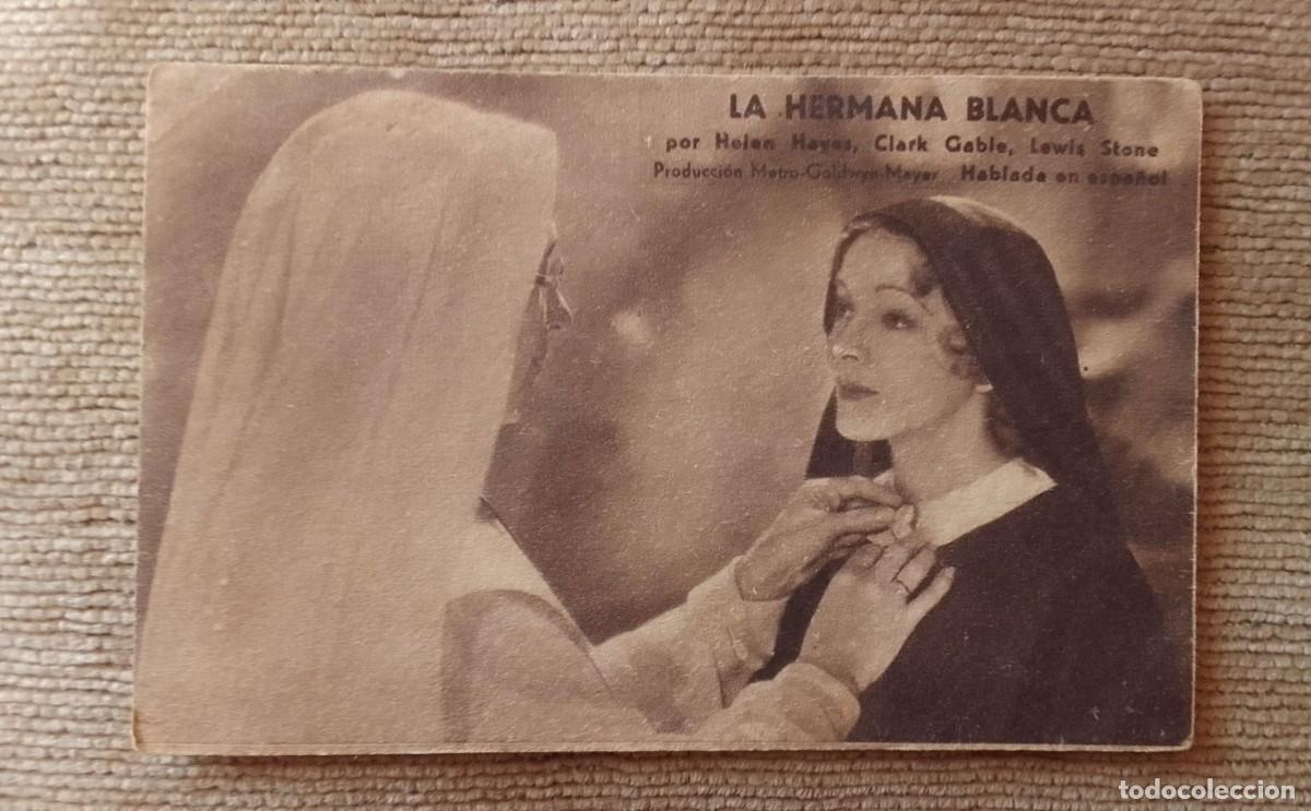 Cine: PROGRAMA DE CINE. TARJETA. LA HERMANA BLANCA. DE MANO.
